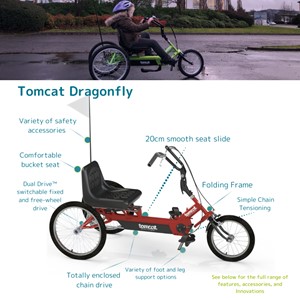 Tomcat Dragonfly trike (green)